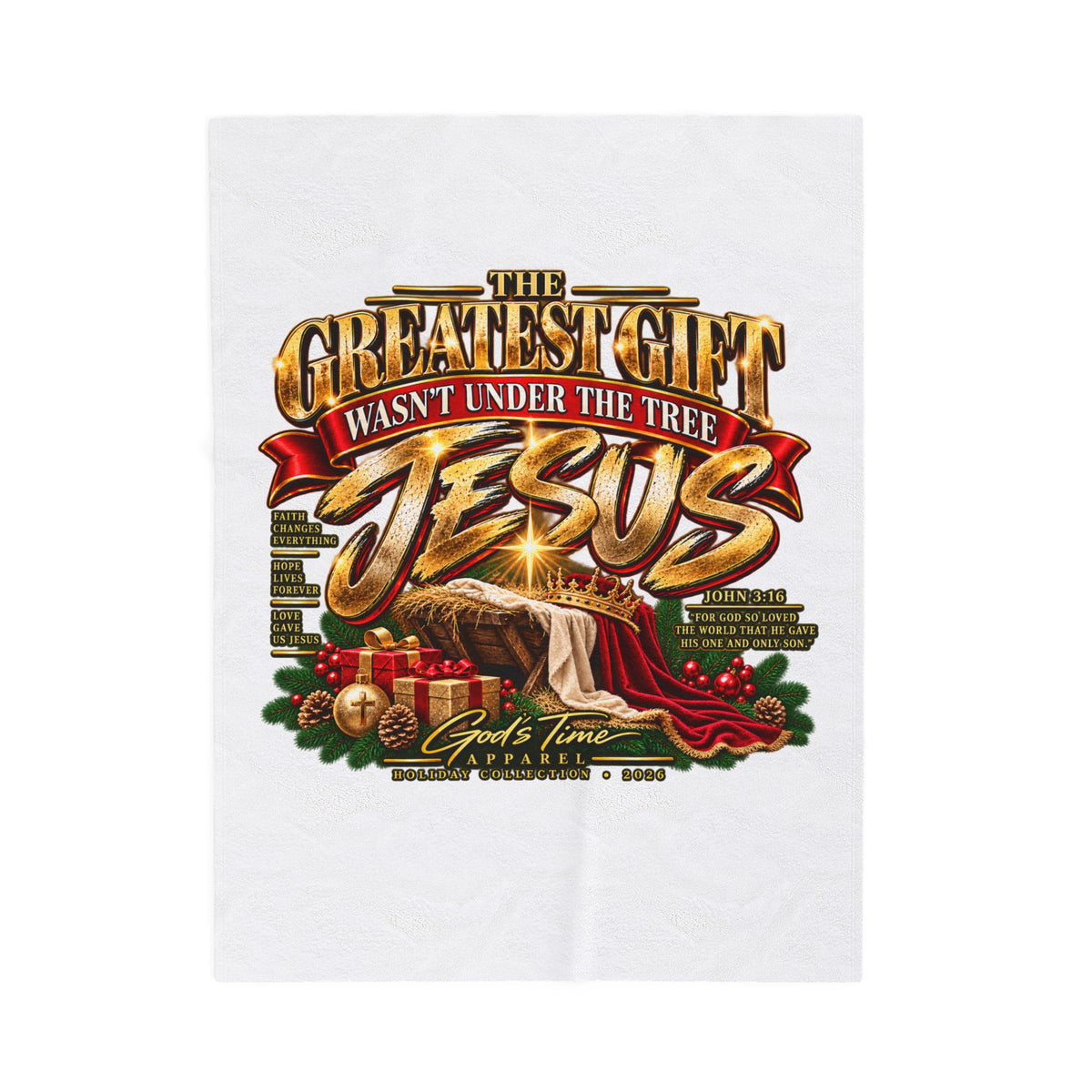 Greatest Gift Wasn’t Under the Tree Plush Blanket