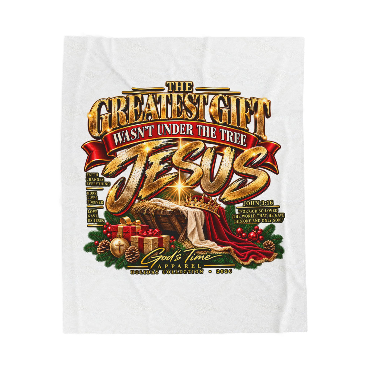 Greatest Gift Wasn’t Under the Tree Plush Blanket