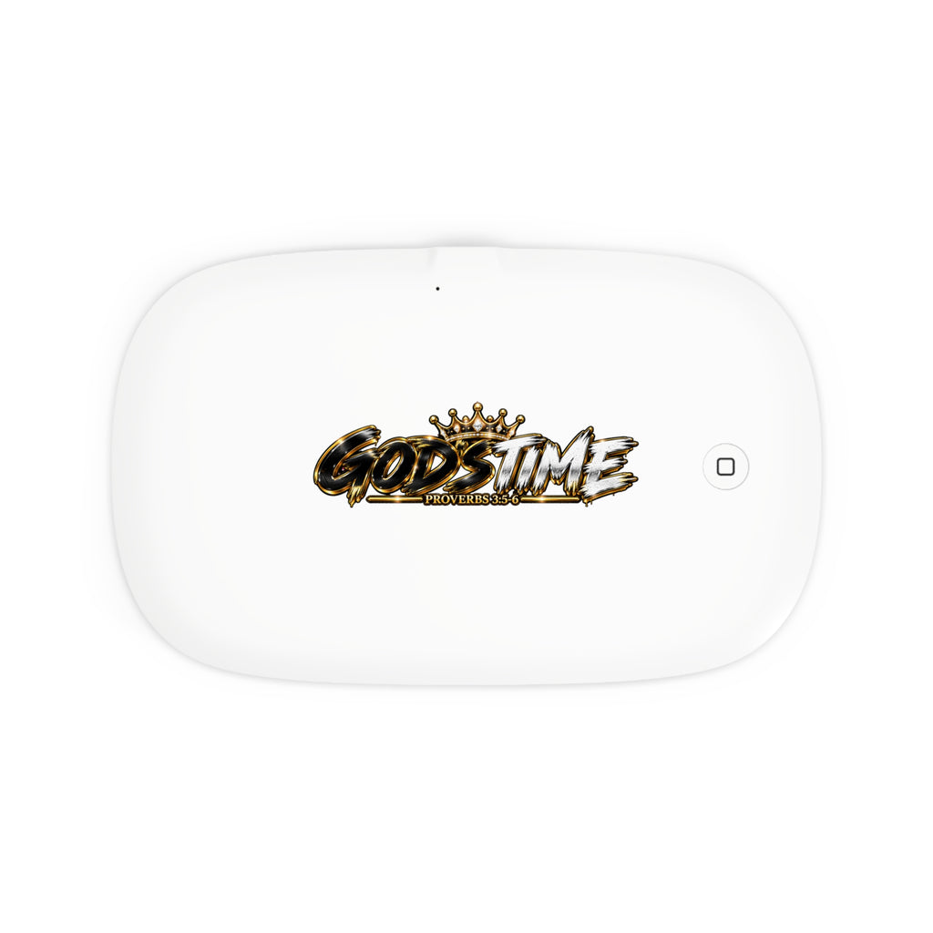 GOD'S TIME - Proverbs 3:5-6 UV Phone Sanitizer and Wireless Charging Pad