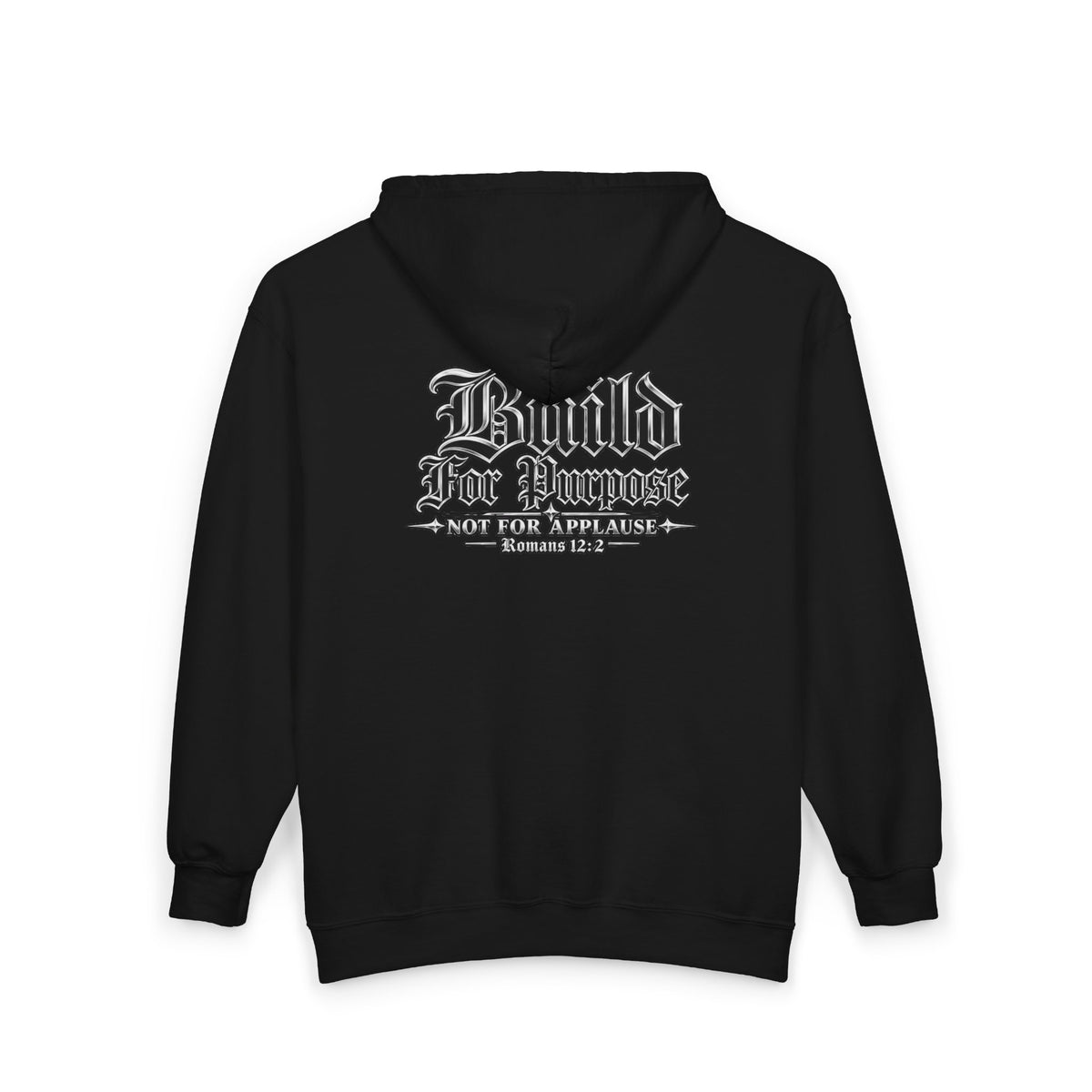 God's Time Zip Hoodie — "Build for Purpose" Christian Faith Full-Zip Sweatshirt