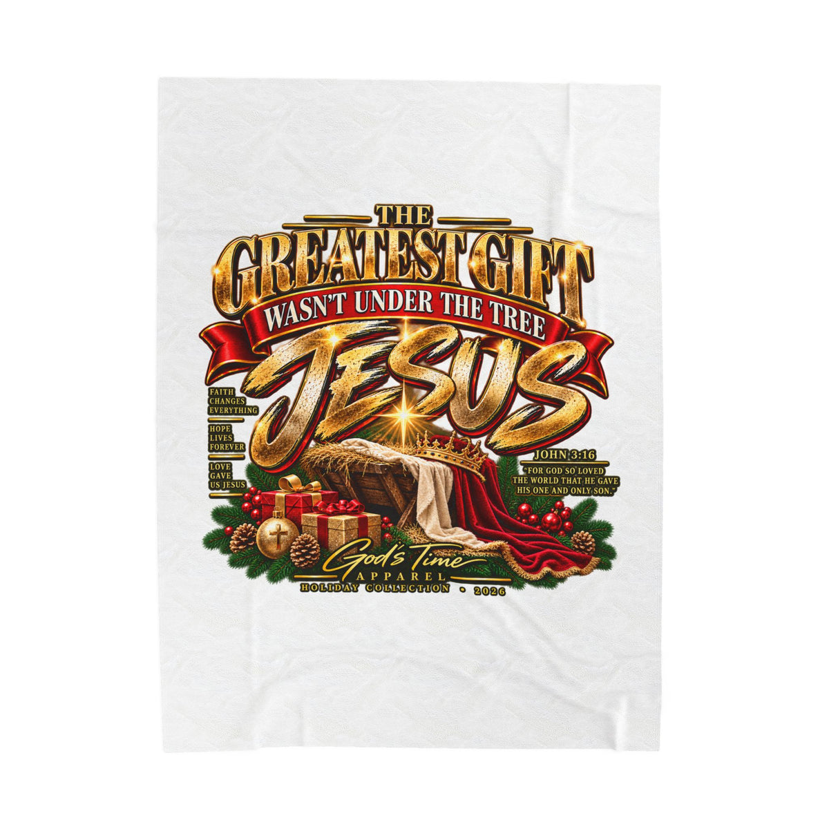 Greatest Gift Wasn’t Under the Tree Plush Blanket